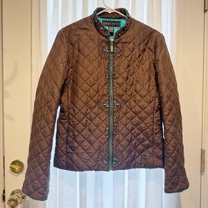 Kirkland Signature Coco Brown Quilted Women's Jacket
